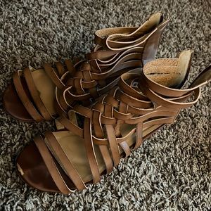 Brown strap sandals
